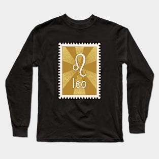 Leo Zodiac Sign Stamp Long Sleeve T-Shirt
